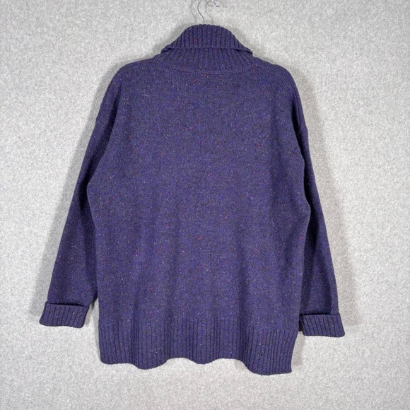 Vintage Y2K Express Tricot Speckled Wool Sweater‎ Large Slouchy Cozy Heritage - Picture 6 of 9